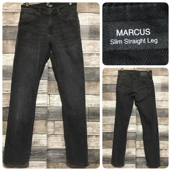 Mavi Marcus Slim Straight Leg Jeans Men’s 28x30 Black Gray Denim Stretch - Picture 1 of 11
